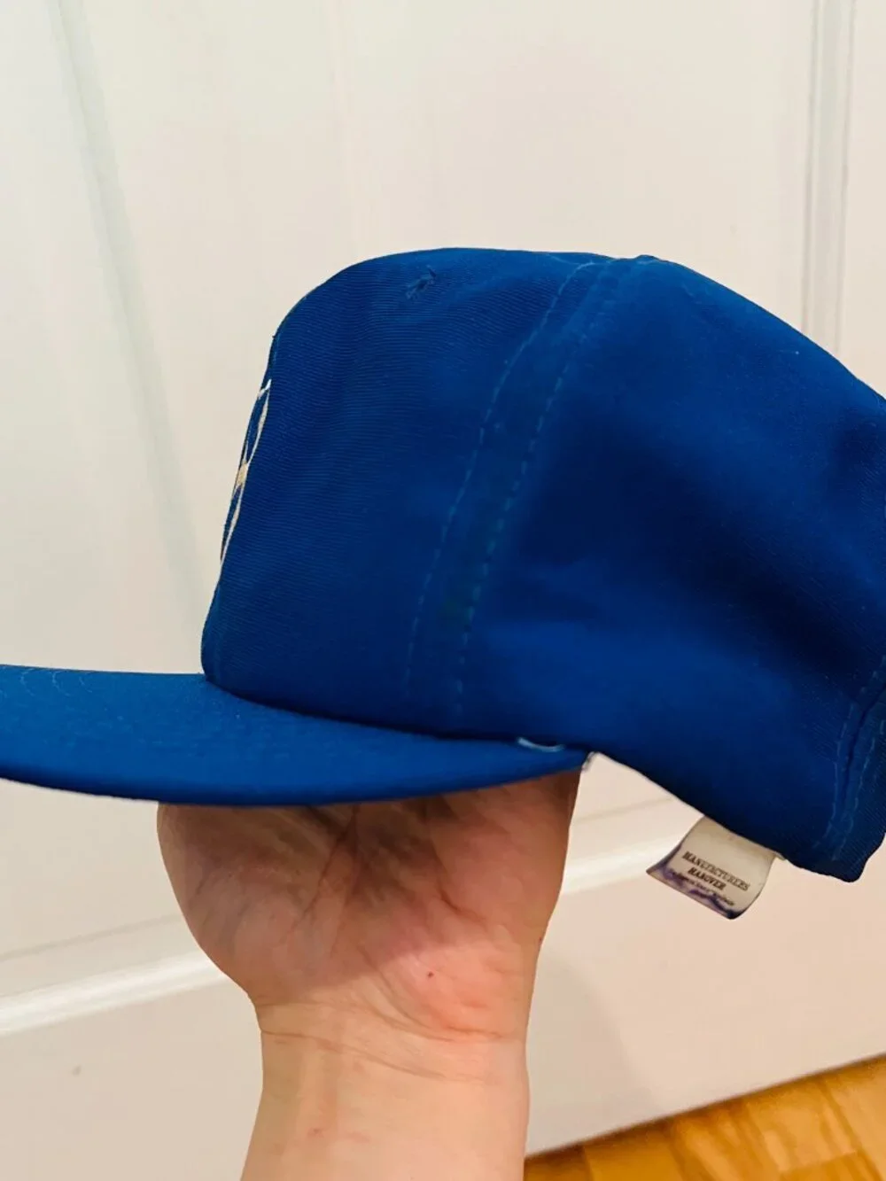 BROOKLYN DODGERS VINTAGE BLUE MANUFACTURERS HANOVER SNAPBACK HAT